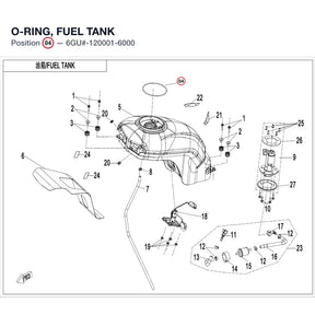 O-RING, FUEL TANK product image