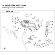 LH GLUE FILM, FUEL TANK product image