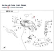 RH GLUE FILM, FUEL TANK product image