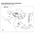 HIGH-PRESSURE FUEL HOSE ASSY 1 product image