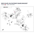 DECO PLATE, RH FOOTREST BOARD BRACKET product image