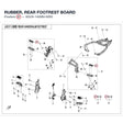 RUBBER, REAR FOOTREST BOARD product image