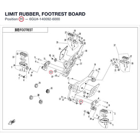 LIMIT RUBBER, FOOTREST BOARD product image