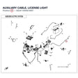 AUXILIARY CABLE, LICENSE LIGHT product image