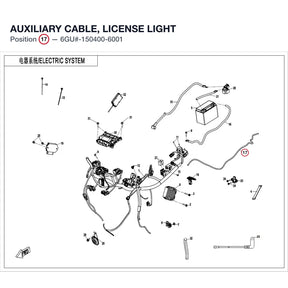 AUXILIARY CABLE, LICENSE LIGHT product image