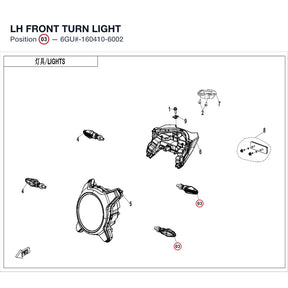 LH FRONT TURN LIGHT product image