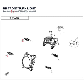 RH FRONT TURN LIGHT product image