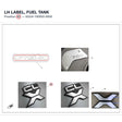 LH LABEL, FUEL TANK product image