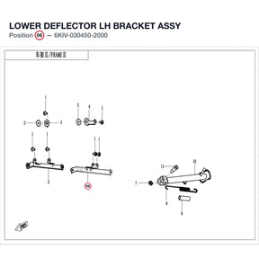 LOWER DEFLECTOR LH BRACKET ASSY product image