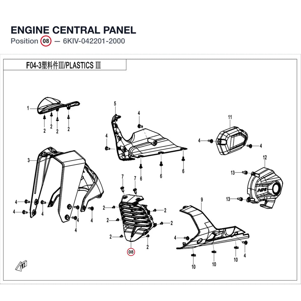 ENGINE CENTRAL PANEL product image