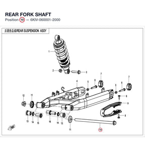 REAR FORK SHAFT product image