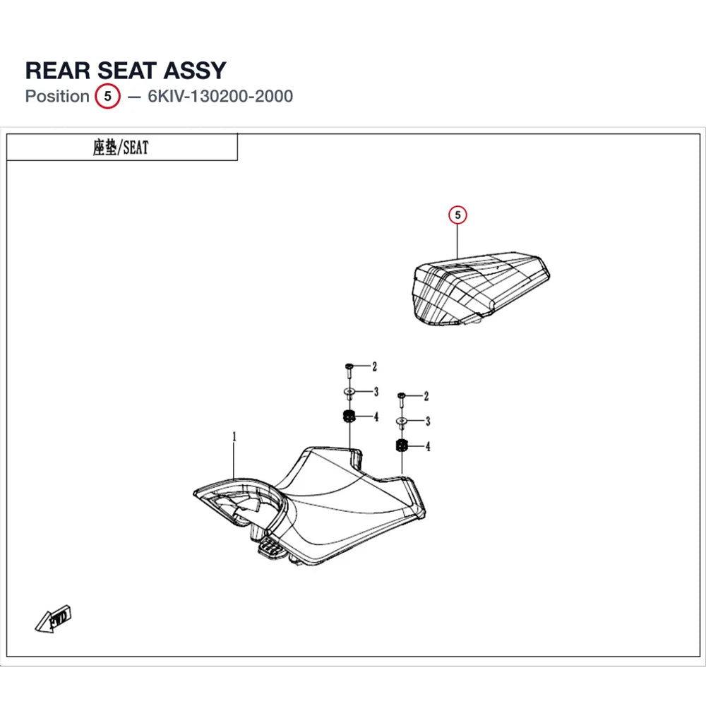 REAR SEAT ASSY product image