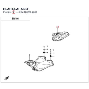 REAR SEAT ASSY product image