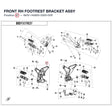 FRONT RH FOOTREST BRACKET ASSY product image