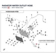 RADIATOR WATER OUTLET HOSE product image