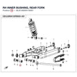 RH INNER BUSHING, REAR FORK product image