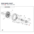 REAR WHEEL SHAFT product image