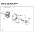 SHAFT SLEEVE, REAR WHEEL product image