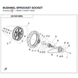 BUSHING, SPROCKET SOCKET product image