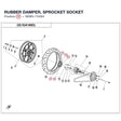 RUBBER DAMPER, SPROCKET SOCKET product image