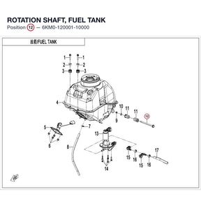 ROTATION SHAFT, FUEL TANK product image