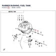 RUBBER BUSHING, FUEL TANK product image