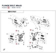 FLANGE BOLT, M8x25 product image