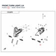 FRONT TURN LIGHT, LH product image