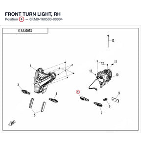 FRONT TURN LIGHT, RH product image