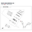 REAR VIEW MIRROR, RH product image