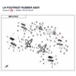 LH FOOTREST RUBBER ASSY product image