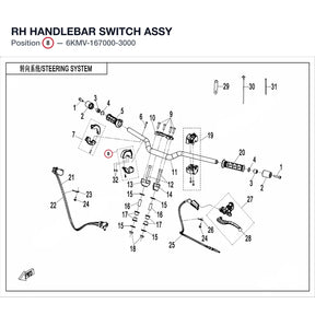 RH HANDLEBAR SWITCH ASSY product image