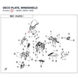 DECO PLATE, WINDSHIELD product image