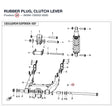 RUBBER PLUG, CLUTCH LEVER product image