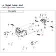 LH FRONT TURN LIGHT product image