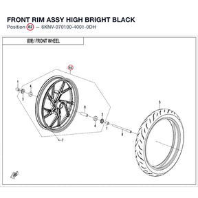 FRONT RIM ASSY product image