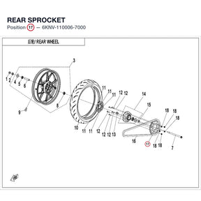 REAR SPROCKET product image