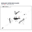 HEADLIGHT UPPER DECO GUARD product image