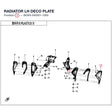 RADIATOR LH DECO PLATE product image