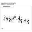 RADIATOR RH DECO PLATE product image