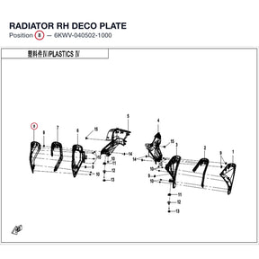 RADIATOR RH DECO PLATE product image