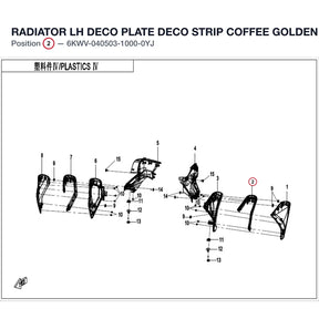RADIATOR LH DECO PLATE DECO STRIP product image