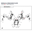 VEHICLE LH REAR DECO PLATE product image