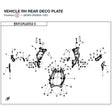 VEHICLE RH REAR DECO PLATE product image