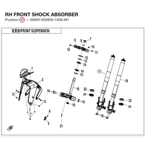 RH FRONT SHOCK ABSORBER product image