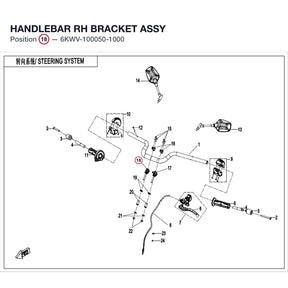 HANDLEBAR RH BRACKET ASSY product image