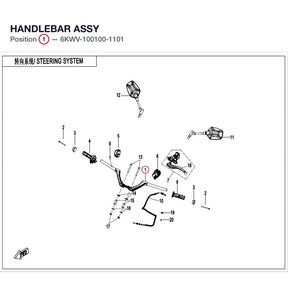 HANDLEBAR ASSY product image