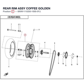 REAR RIM ASSY product image