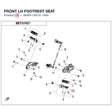 FRONT LH FOOTREST SEAT product image