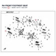 RH FRONT FOOTREST SEAT product image